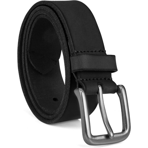 🆕Timberland Men's Black 35mm Classic Buckle Jean Leather Belts - Picture 2 of 5